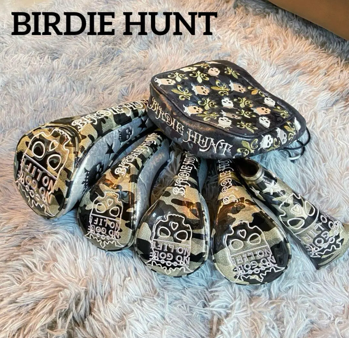 大治町　美品　BIRDIE HUNT バーディーハント　ゴルフ　ヘッドカバー　6点　リサイクルショップ　シンプー　買取