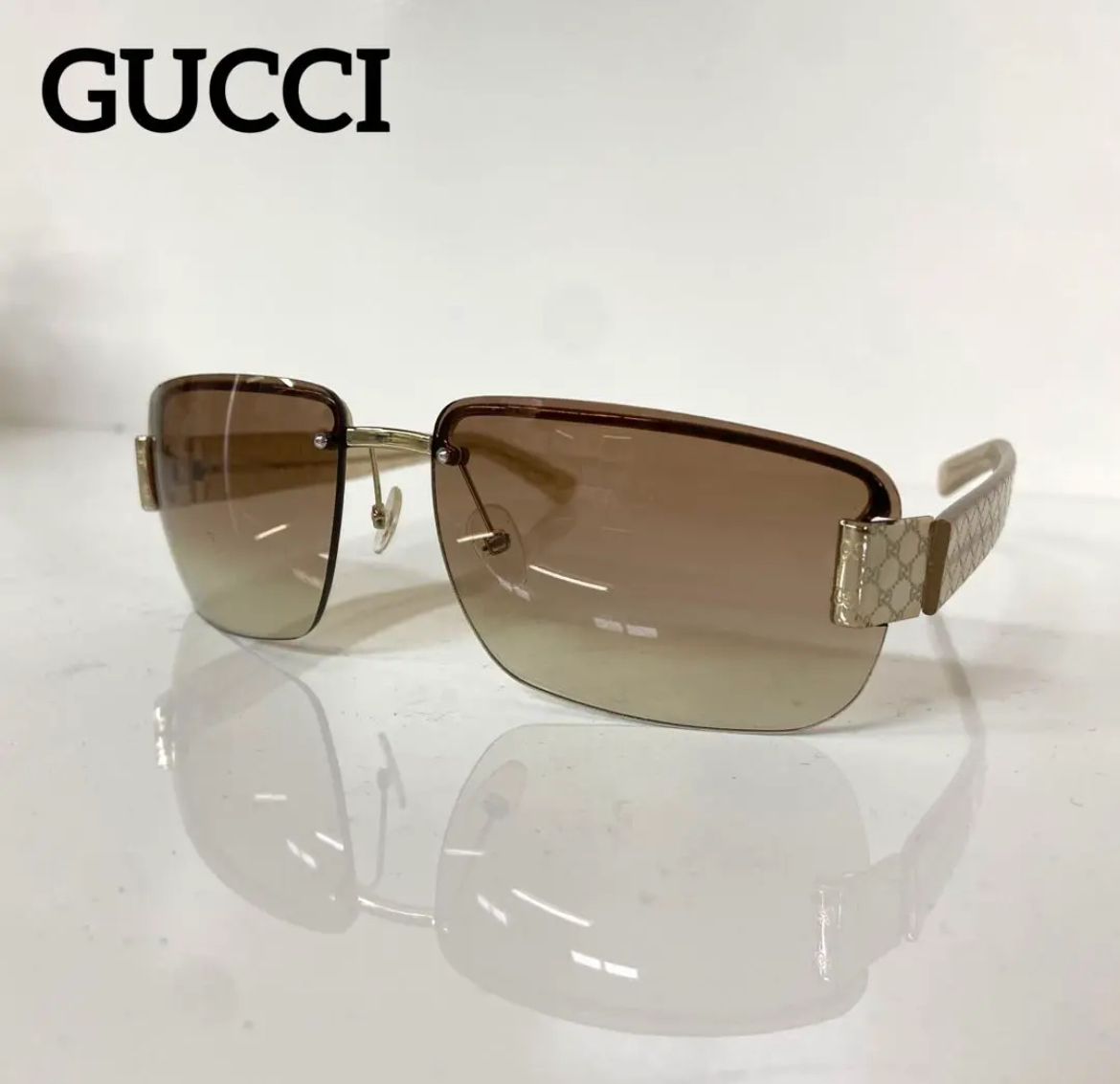 大治町　GUCCI グッチ⭐️サングラス　ブラウン　GG柄　61◽︎15 125　リサイクルショップ　買取　シンプー