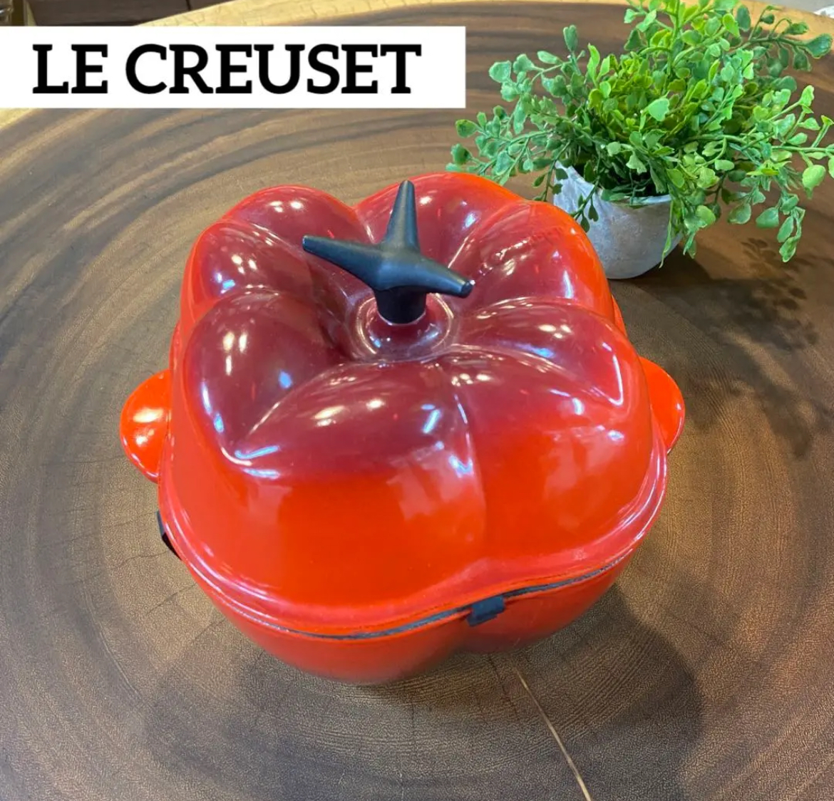 大治町　ル・クルーゼ　LE CREUSET ピーマンココット　パプリカ　2L リサイクルショップ　シンプー　買取