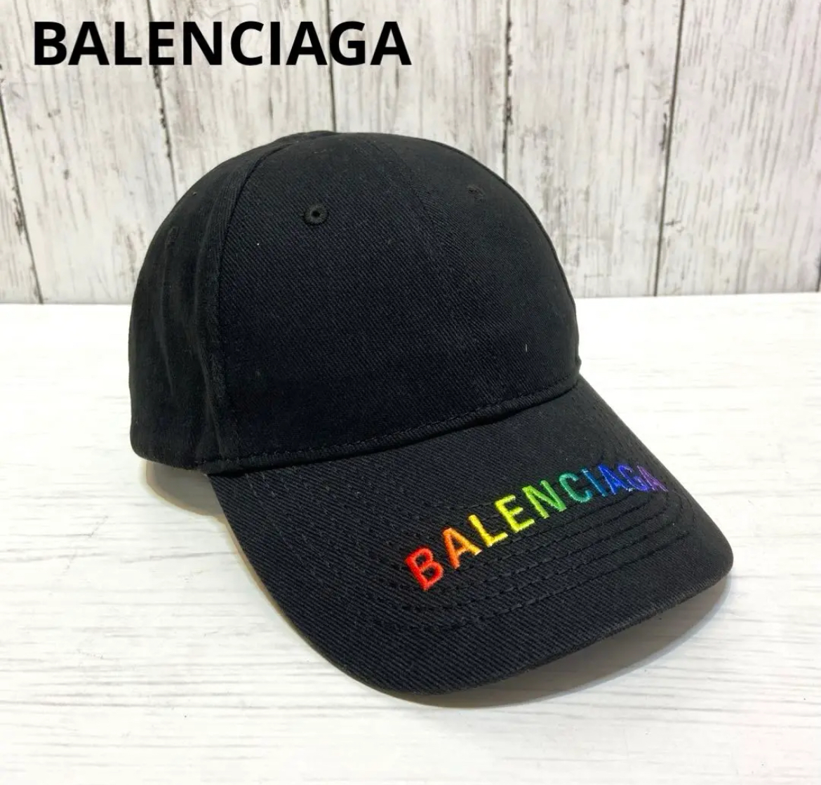 大治町　美品　BALENCIAGA バレンシアガ　レインボー キャップ　リサイクルショップ　シンプー　買取