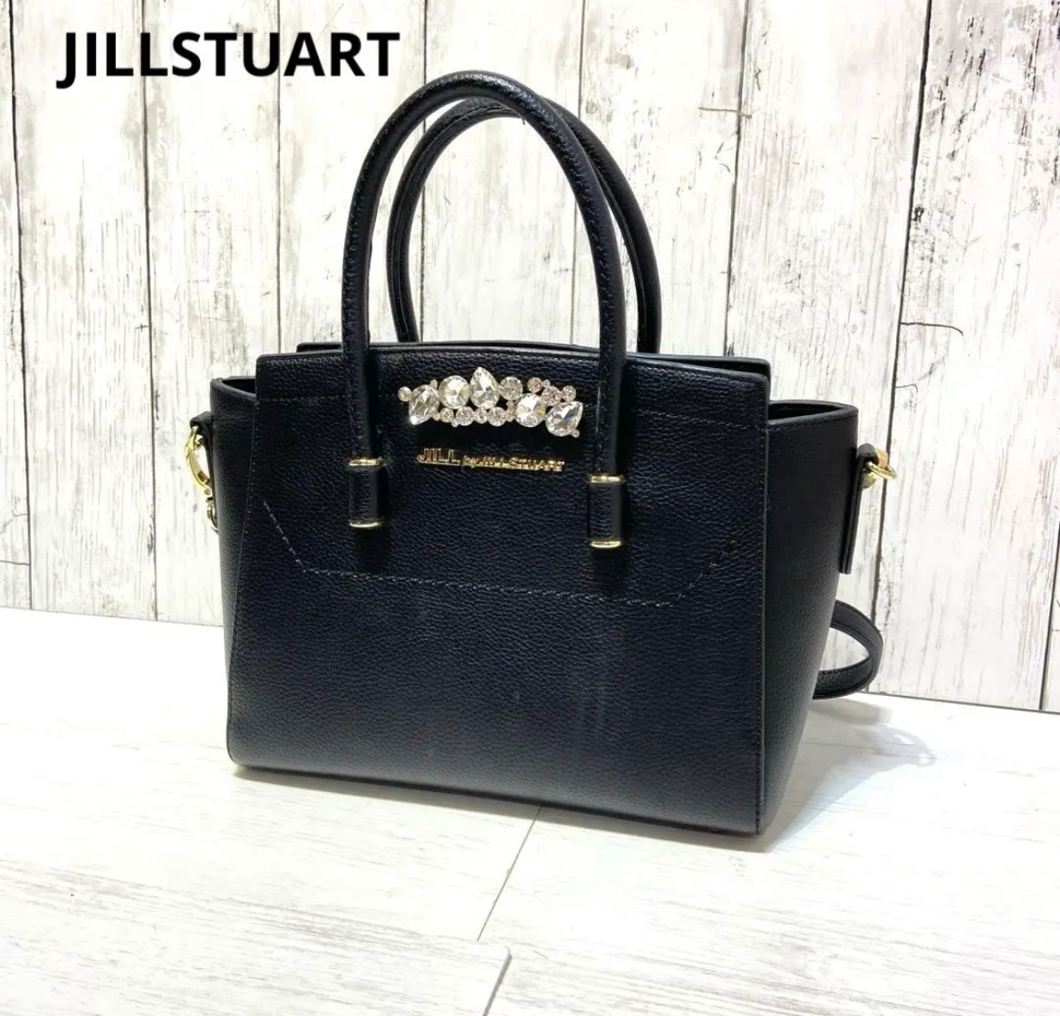 大治町　美品　ジルスチュアート　JILLSTUART 2way ハンドバッグ　ブラック　リサイクルショップ　シンプー　買取