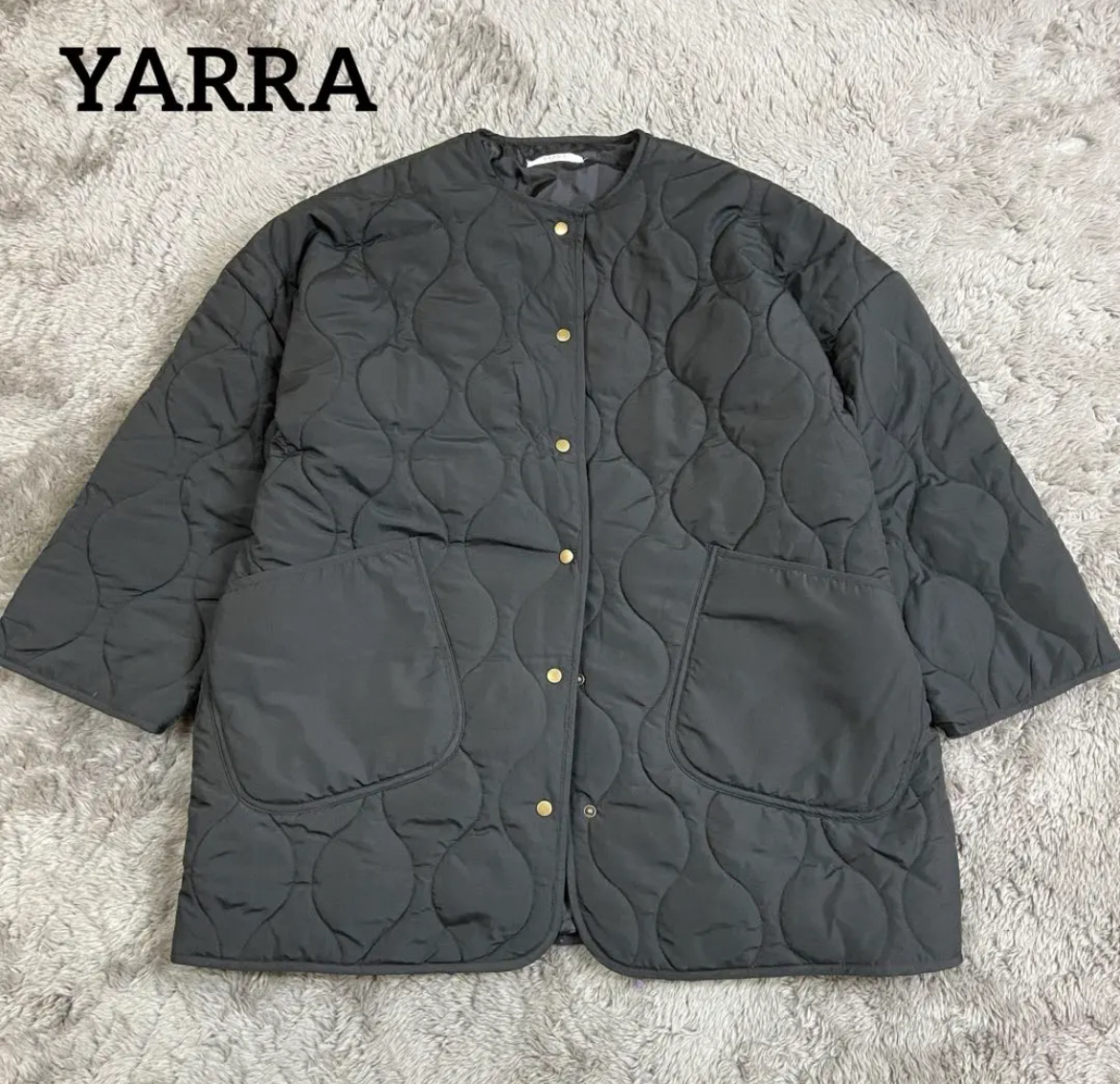 大治町　YARRA ヤラ　キルティングジャケット　ブラック　リサイクルショップ　買取　シンプー