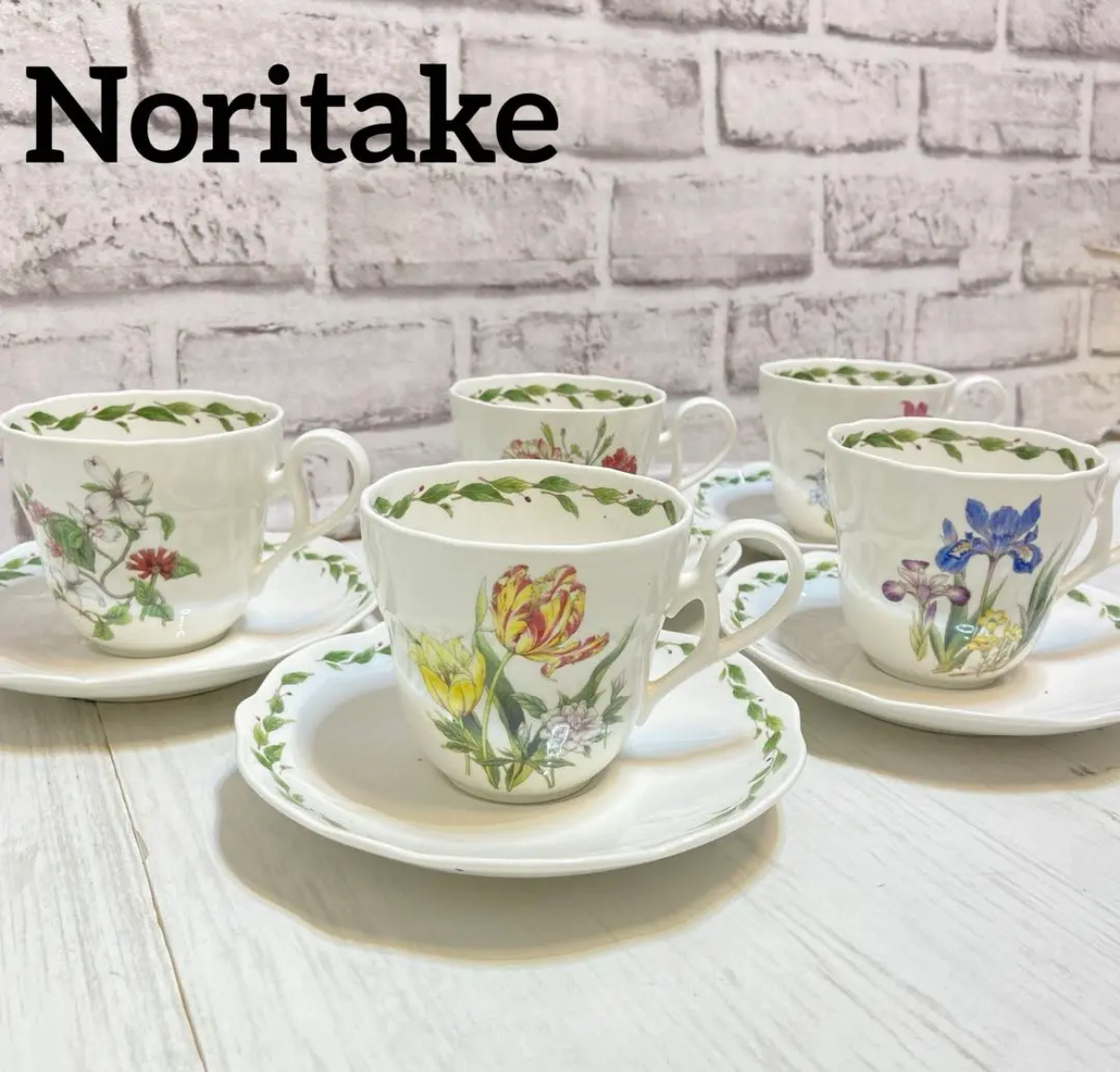 大治町　Noritake ノリタケ　カップ＆ソーサー　グルメガーデン　5客セット　リサイクルショップ　買取　シンプー