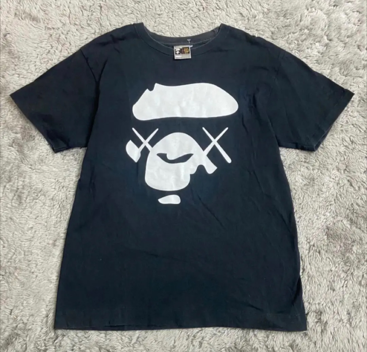 大治町　BAPExKAWS ベイプ×カウズ Tシャツ　コラボ　ブラックL　リサイクルショップ　買取　シンプー