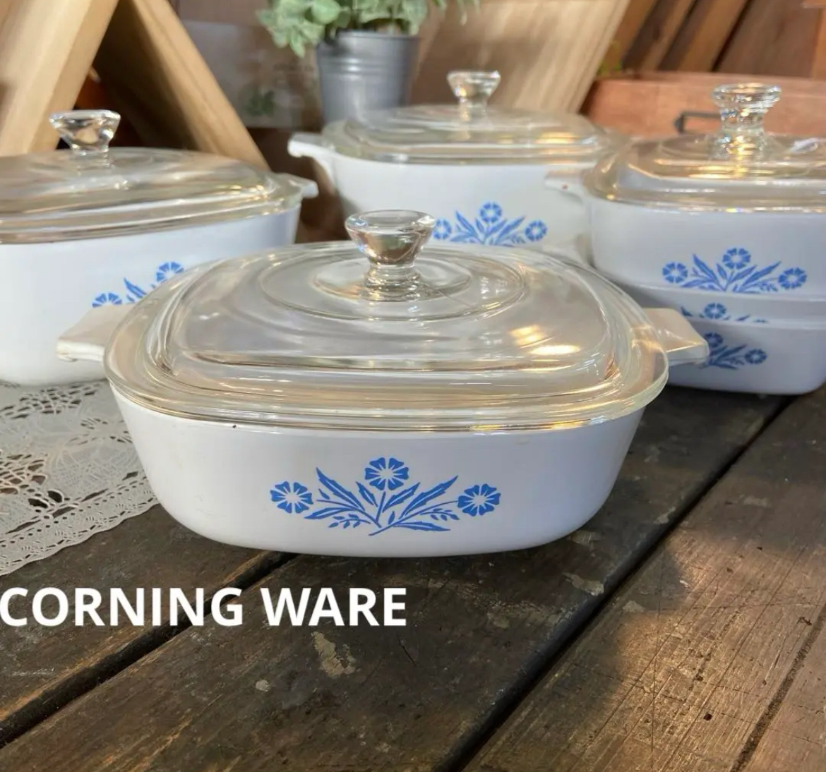 名古屋　中村区　コーニングウェア パイロセラム ６点セット　耐熱　両手鍋　リサイクルショップ　買取　シンプー