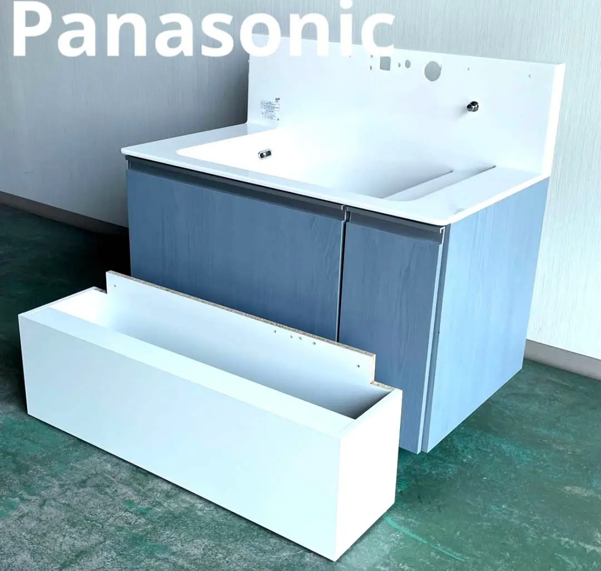 名古屋　中村区　Panasonic 洗面台　ウツクシーズ 900mm ブルーグレー　リサイクルショップ　買取　シンプー
