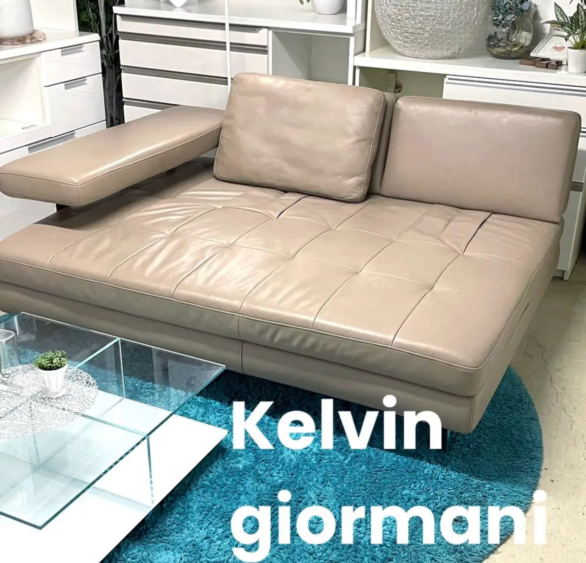 名古屋　中村区　Kelvin giormani 可動式　ケルビンジョルマーニ　カウチソファリサイクルショップ　買取　シンプー
