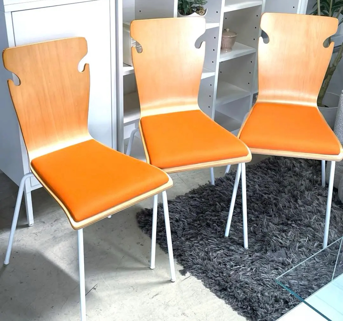 名古屋　中村区　井上金庫　ミーティングチェア　BSC-W19 3脚セット　スタッキング　リサイクルショップ　買取　シンプー