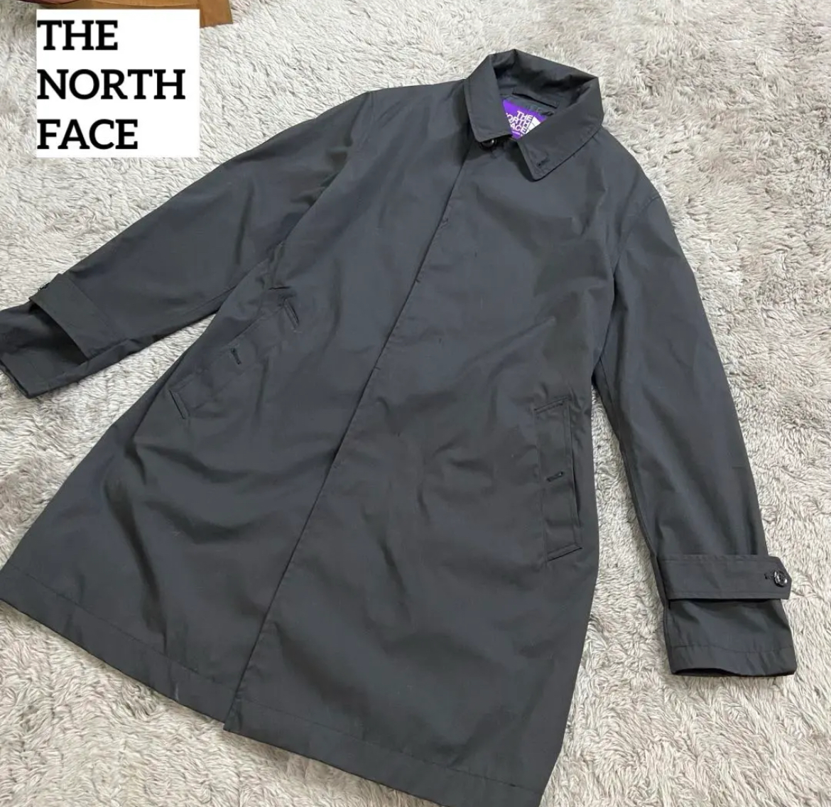 名古屋　中村区　ノースフェイスパープルレーベル ステンカラーコート　ブラック　L　リサイクルショップ　買取　シンプー