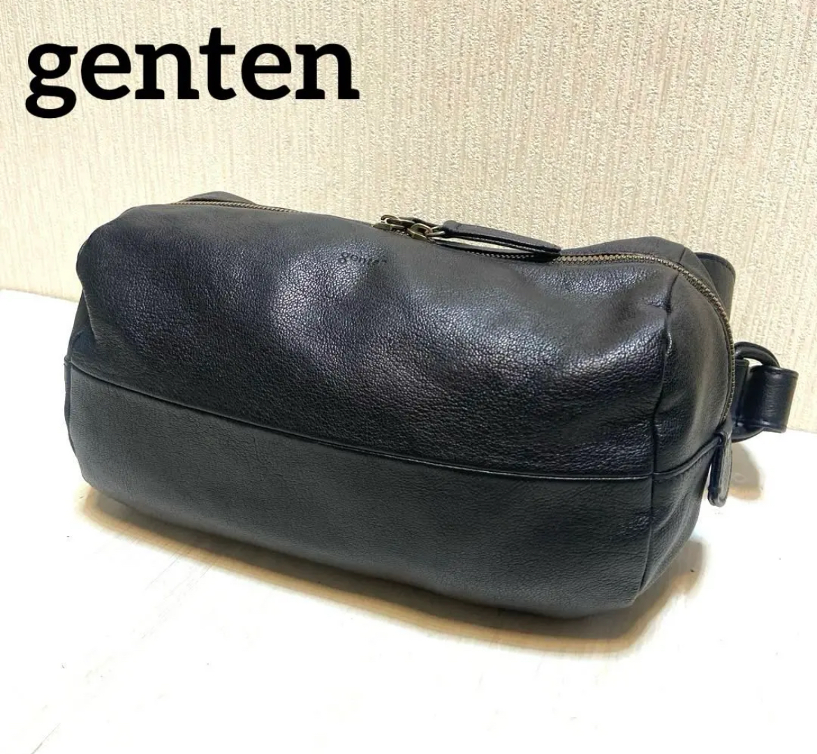 名古屋　中村区　genten ゲンテン　ボディーバッグ　ブラック　リサイクルショップ　買取　シンプー