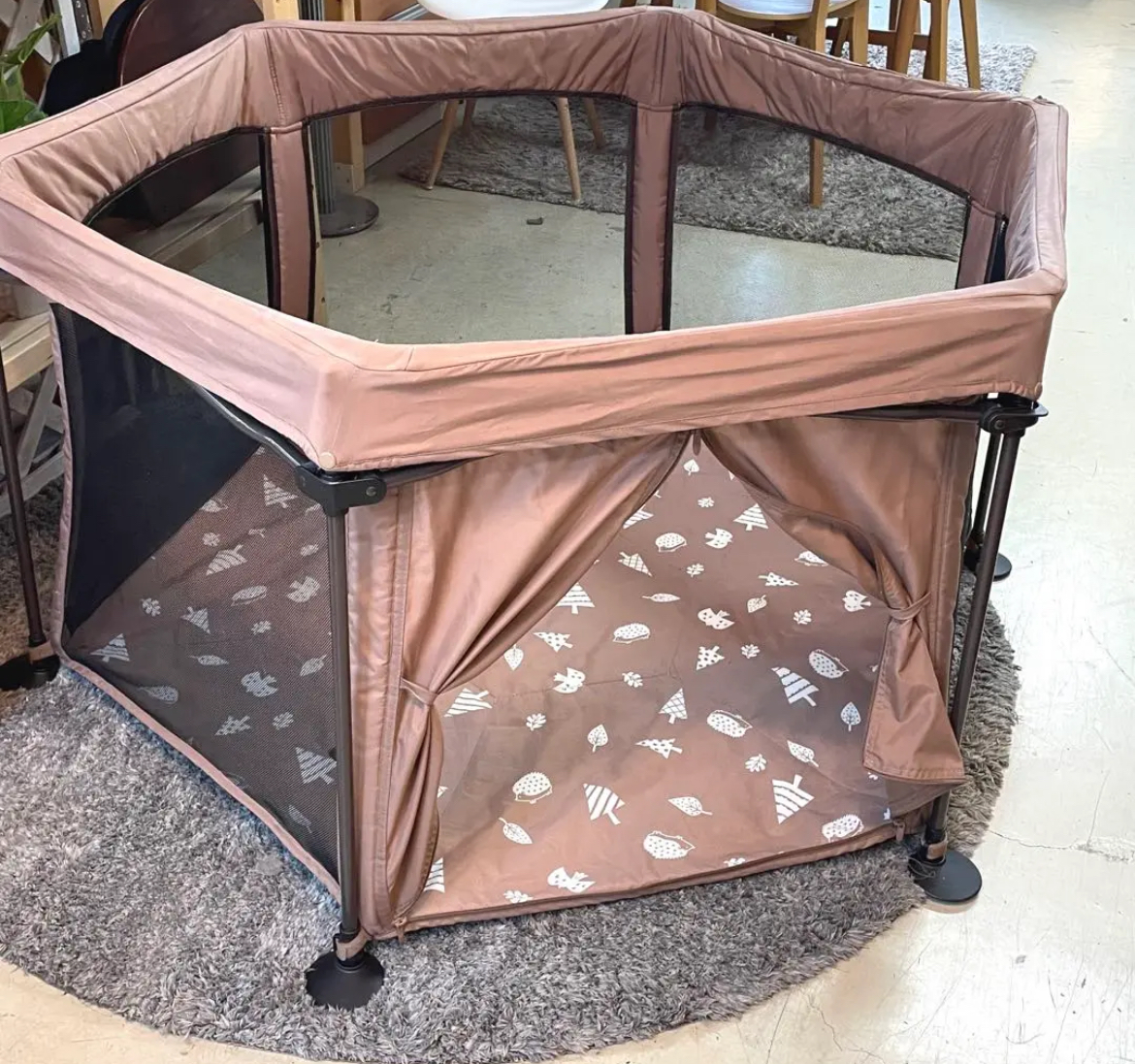 名古屋　中村区　ベビーサークル　洗えてたためるポータブルベビーサークル クラウド日本育児　リサイクルショップ　買取　シンプー