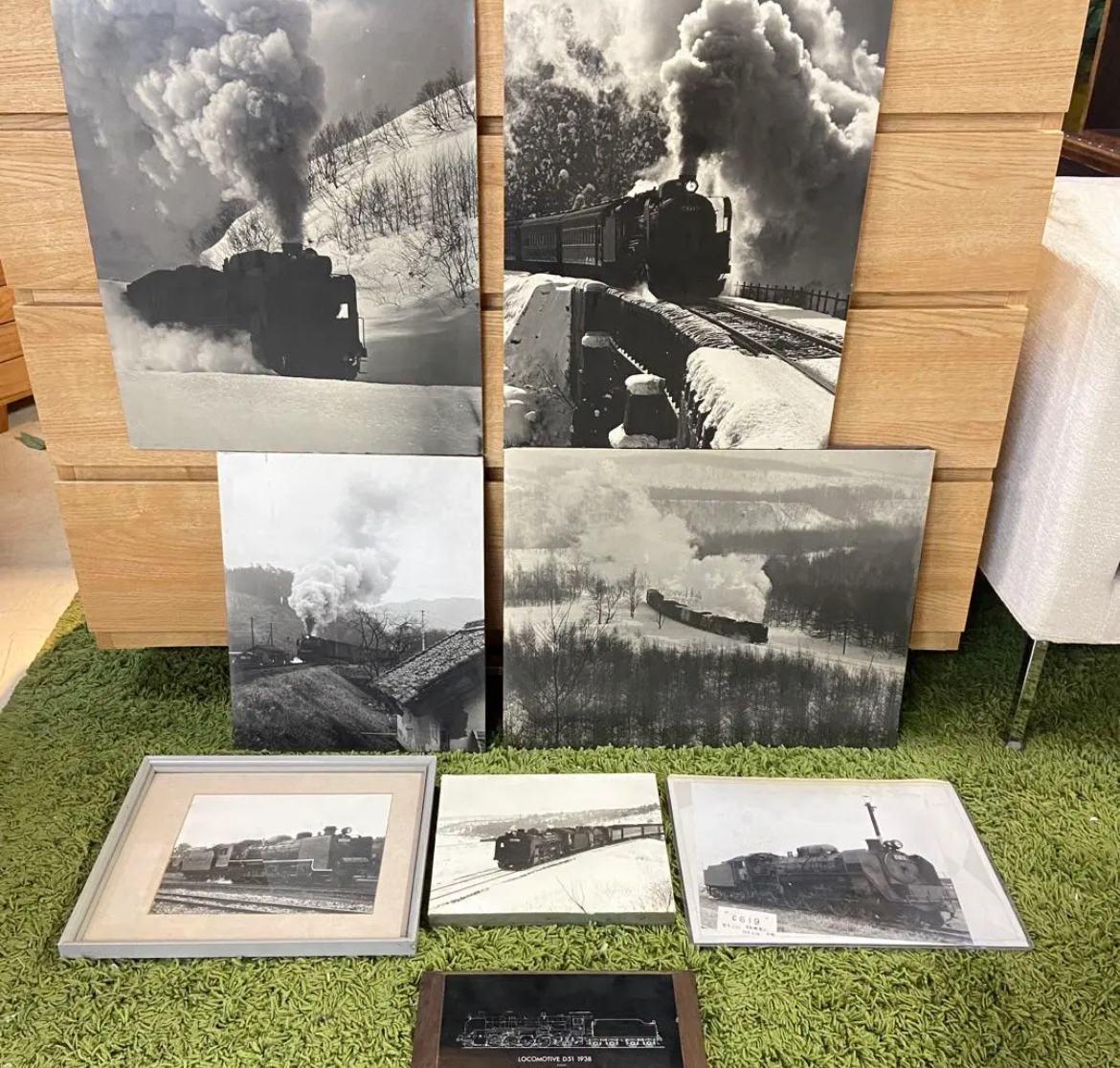 名古屋　南区　SL蒸気機関車　鉄道マニア　パネル　写真　昭和　国鉄　リサイクルショップ　買取　シンプー