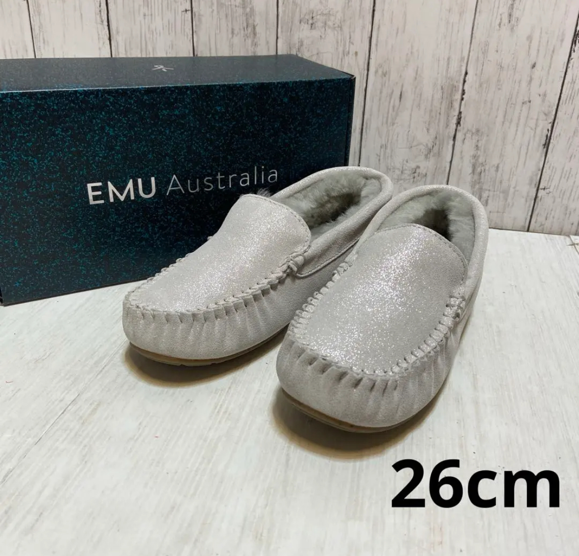 名古屋　南区　エミュ オーストラリア　スリッポン　モモカシ　26cm　リサイクルショップ　買取　シンプー