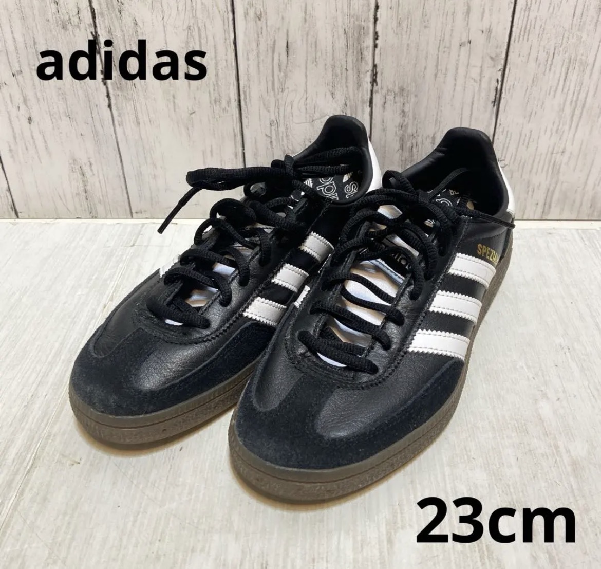 名古屋　中村区　adidas アディダス　ハンドボール スペツィアル　23cm ブラック　リサイクルショップ　買取　シンプー