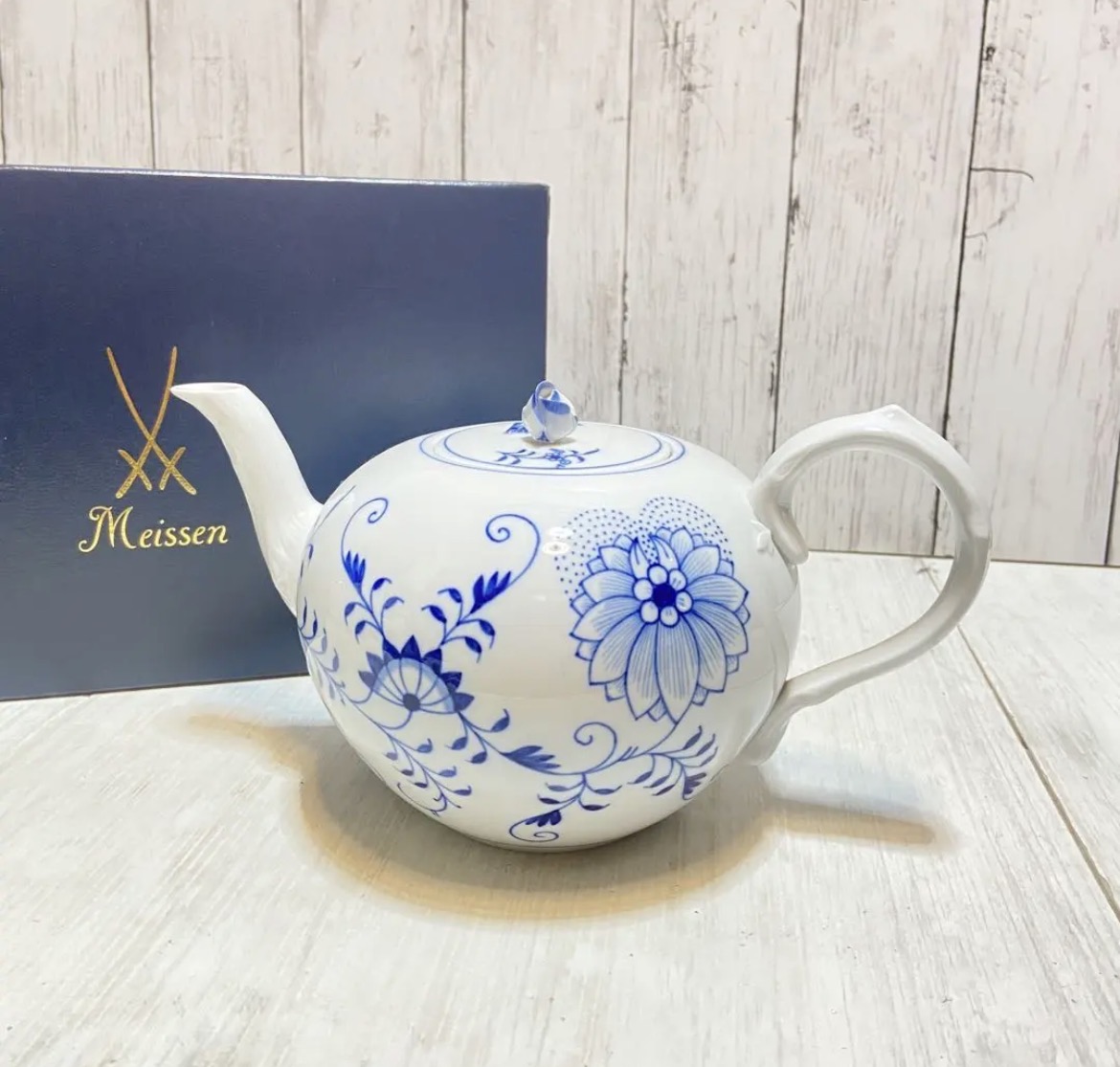 名古屋　清須　Meissen マイセン　ブルーオニオン　ティーポット　リサイクルショップ　買取　シンプー