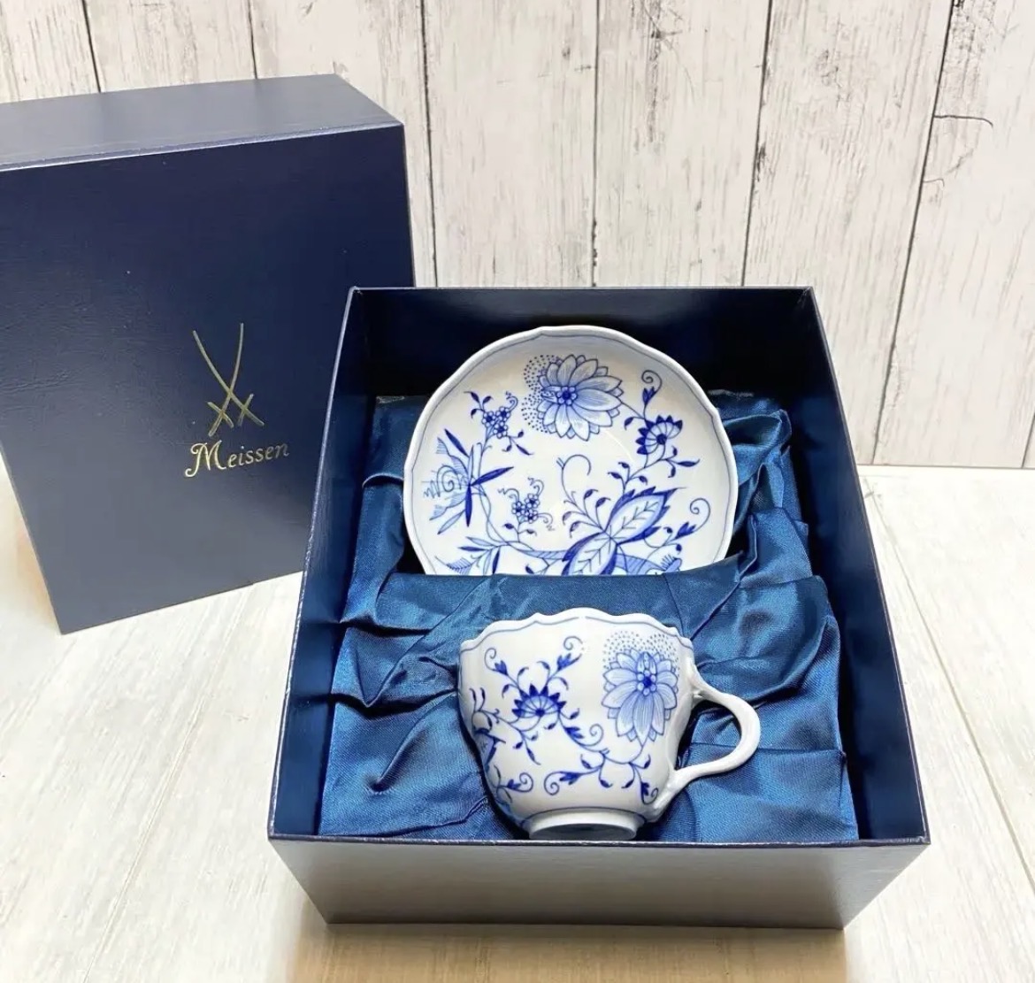 名古屋　南区　Meissen マイセン　カップ&ソーサー　ブルーオニオン　1客　リサイクルショップ　買取　シンプー