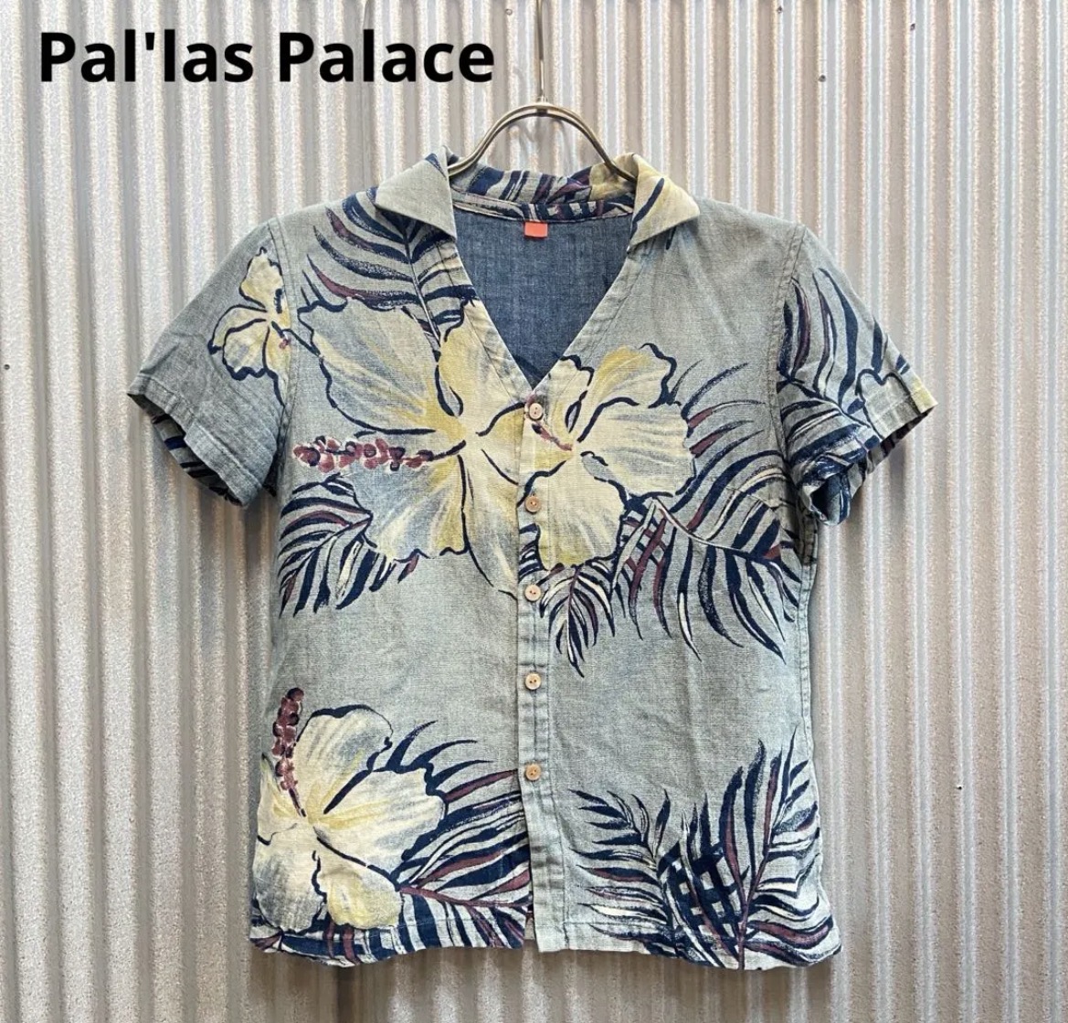 名古屋　中村区　Pal'las Palace パラスパレス 藍染め 綿ガーゼ 半袖シャツ　リサイクルショップ　買取　シンプー