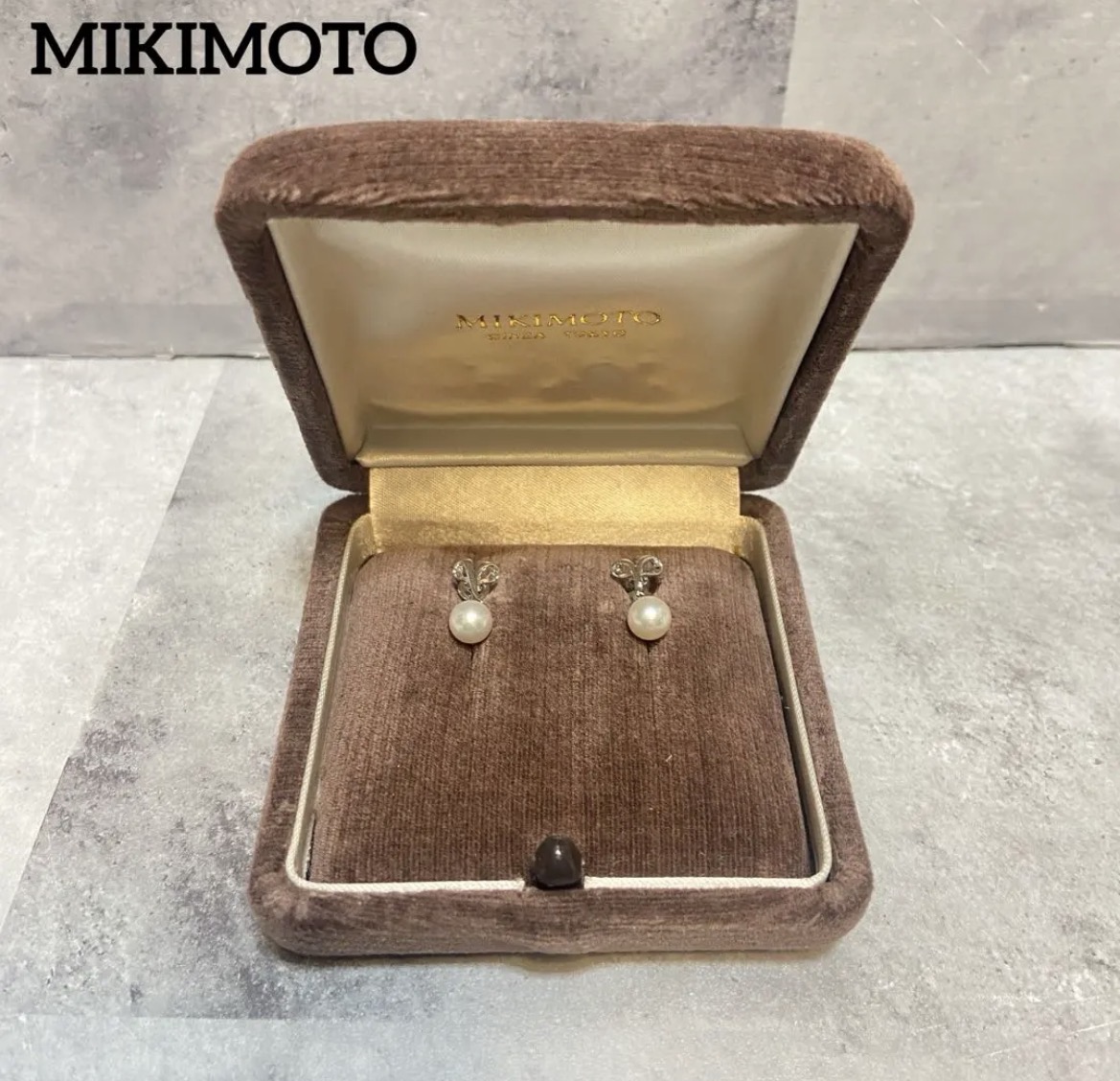 名古屋　西区　ミキモト SV シルバー パール アコヤ貝真珠 イヤリング　リサイクルショップ　買取　シンプー
