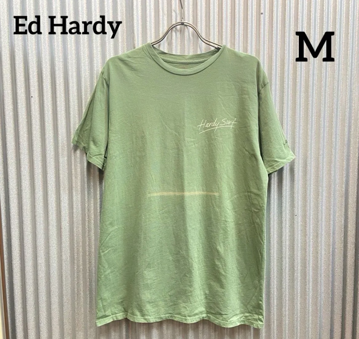 名古屋　北区　エドハーディー　Tシャツ USA製　M バックプリント　リサイクルショップ　買取　シンプー