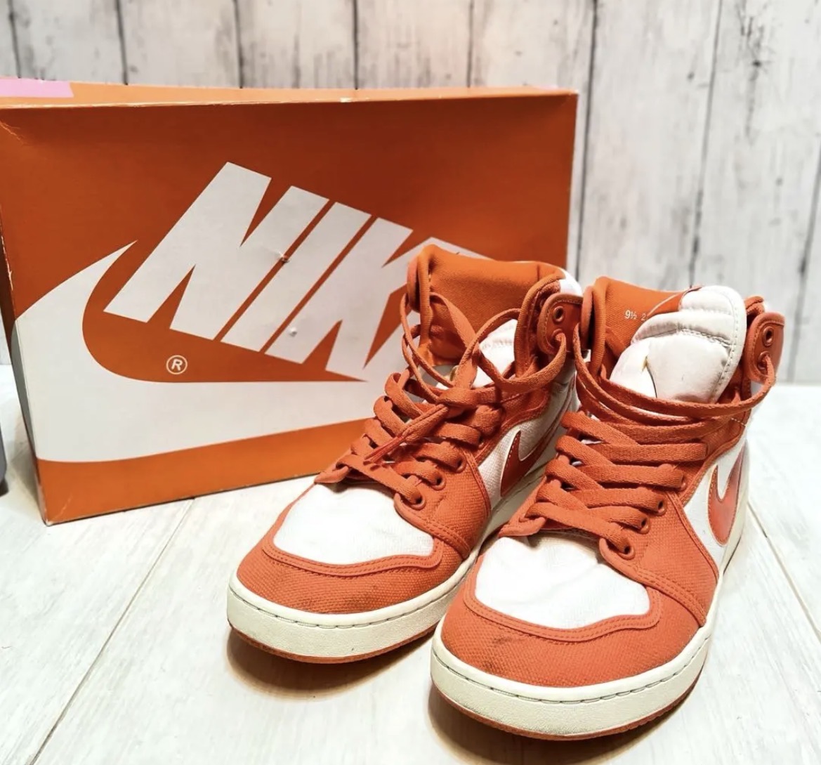 名古屋　中村区　ナイキ　Air Jordan 1 KO Rush Orange 27.5cm リサイクルショップ　買取　シンプー