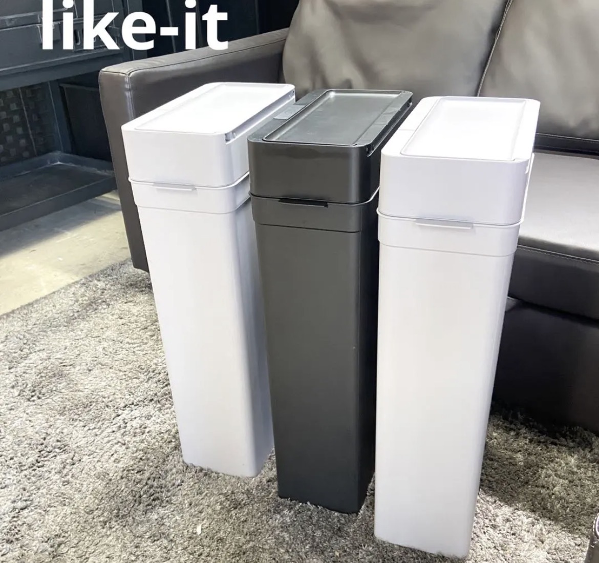 名古屋　中村区　ライクイット like-it フタ付きゴミ箱 密閉ダストボックス 約25L　リサイクルショップ　買取　シンプー