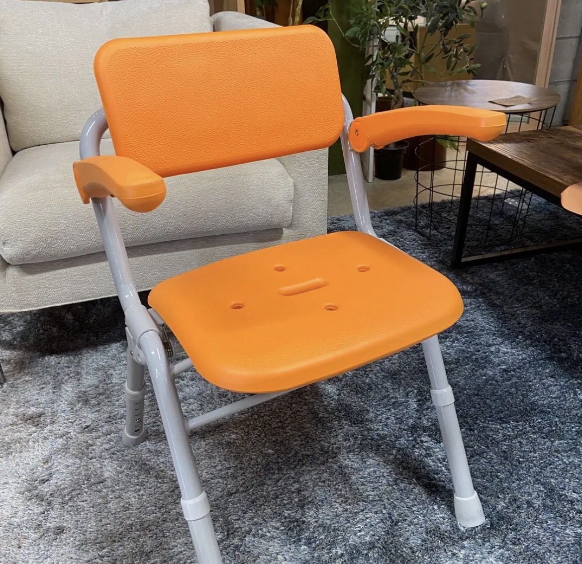 名古屋　南区　Panasonic パナソニック　シャワーチェア　ユクリア　オレンジ　リサイクルショップ　買取　シンプー