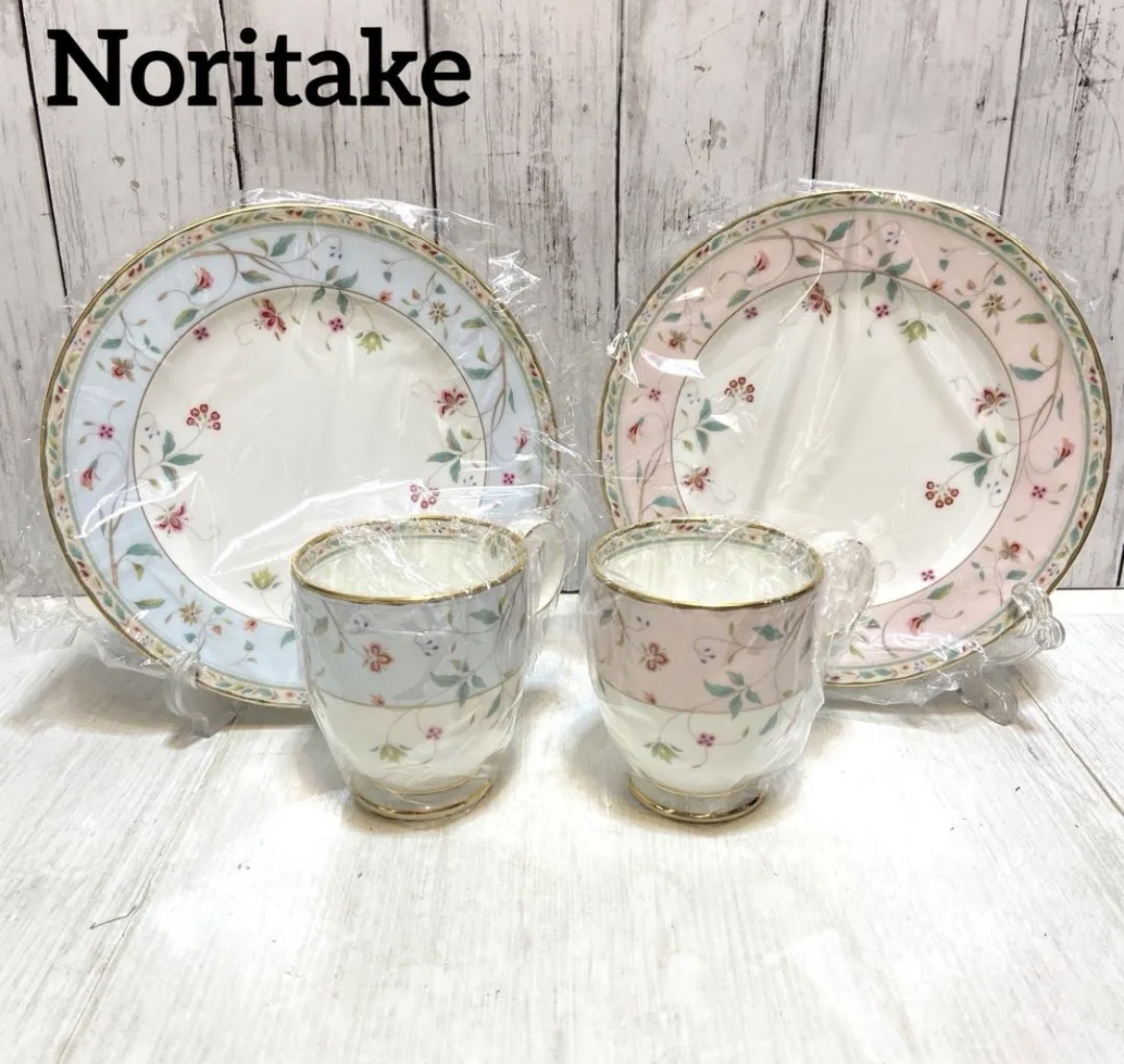 名古屋　西区　新品・未使用　Noritake ノリタケ　モーニングペアセット　花柄　リサイクルショップ　買取　シンプー