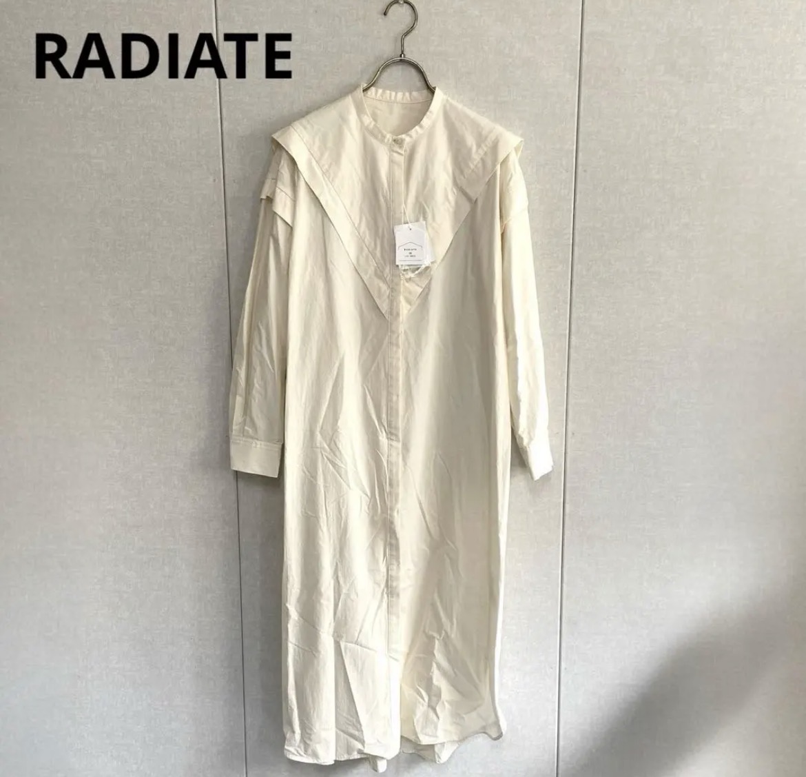 名古屋　西区　RADIATE ラディエイト　シャツワンピース　ベージュ　38 リサイクルショップ　買取　シンプー
