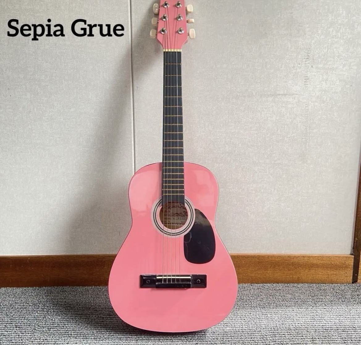 名古屋　西区　Sepia Grue アコースティックギター　ピンク　リサイクルショップ　買取　シンプー