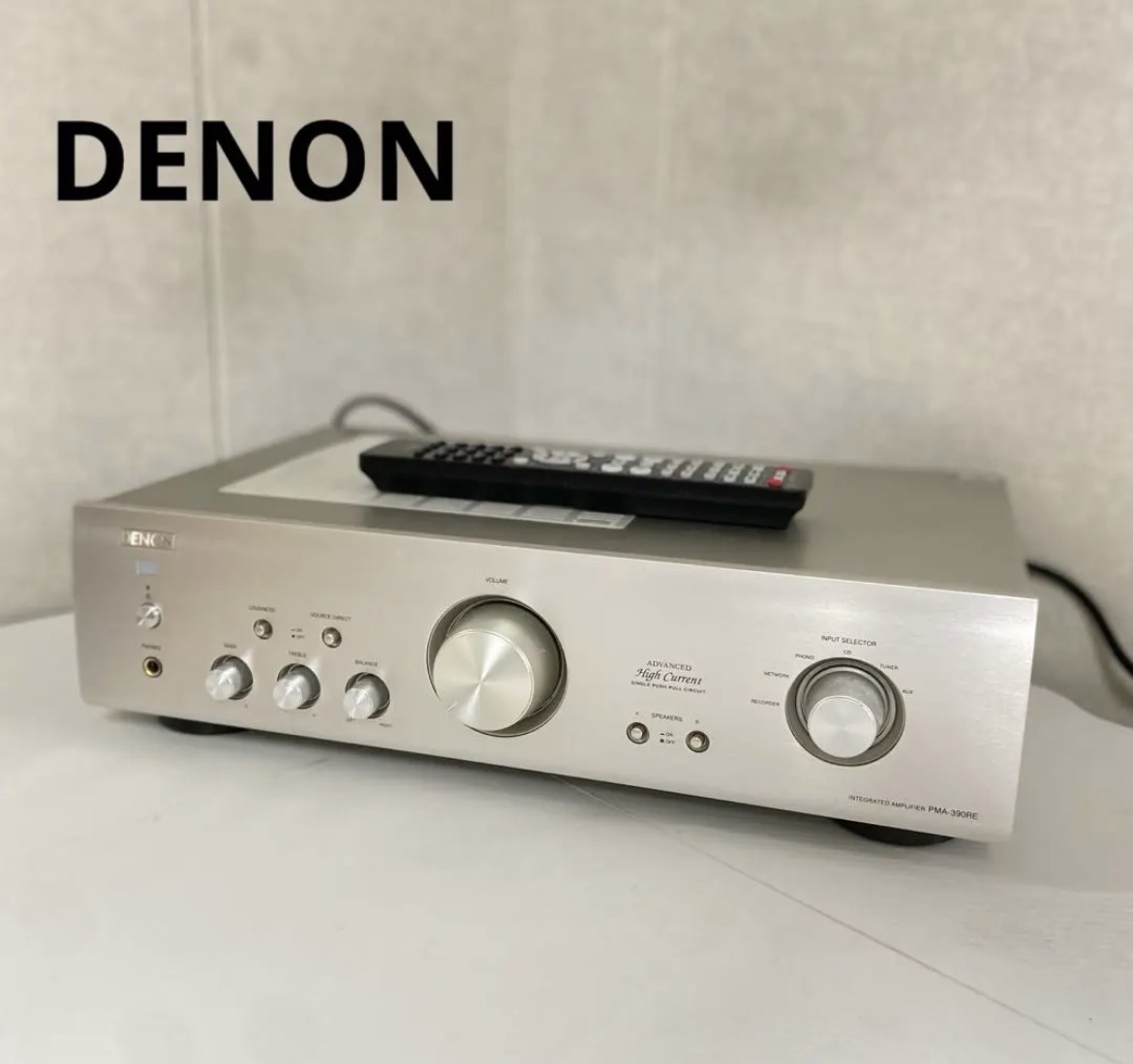 名古屋　中区　DENON デノン　PMA-390RE プリメインアンプ　2018年製　リサイクルショップ　買取　シンプー