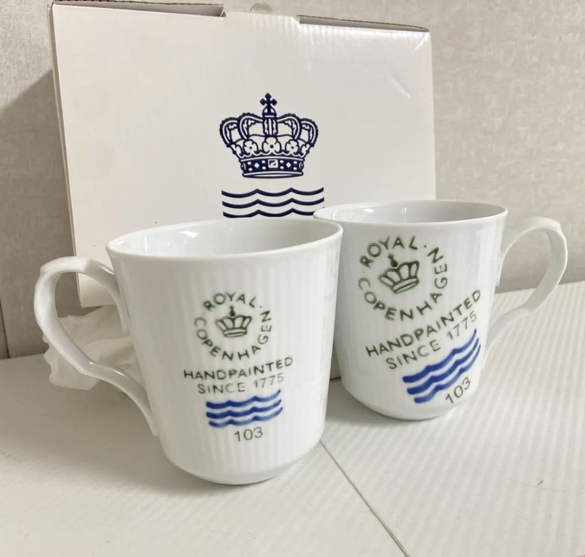 名古屋　西区　ロイヤルコペンハーゲン　マグカップ　ペア　リサイクルショップ　買取　シンプー