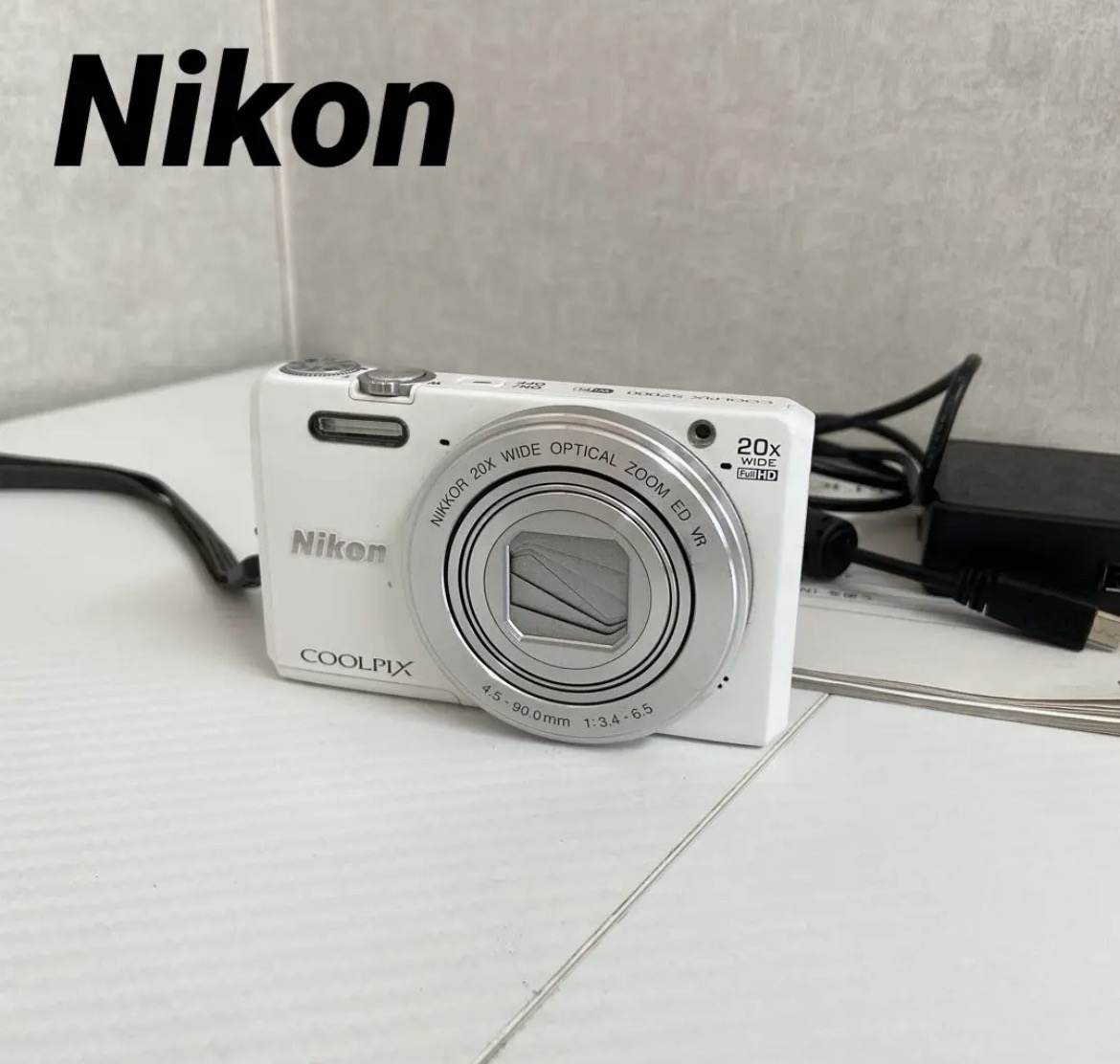 名古屋　港区　Nikon COOLPIX S7000 ホワイト デジカメ　リサイクルショップ　買取　シンプー