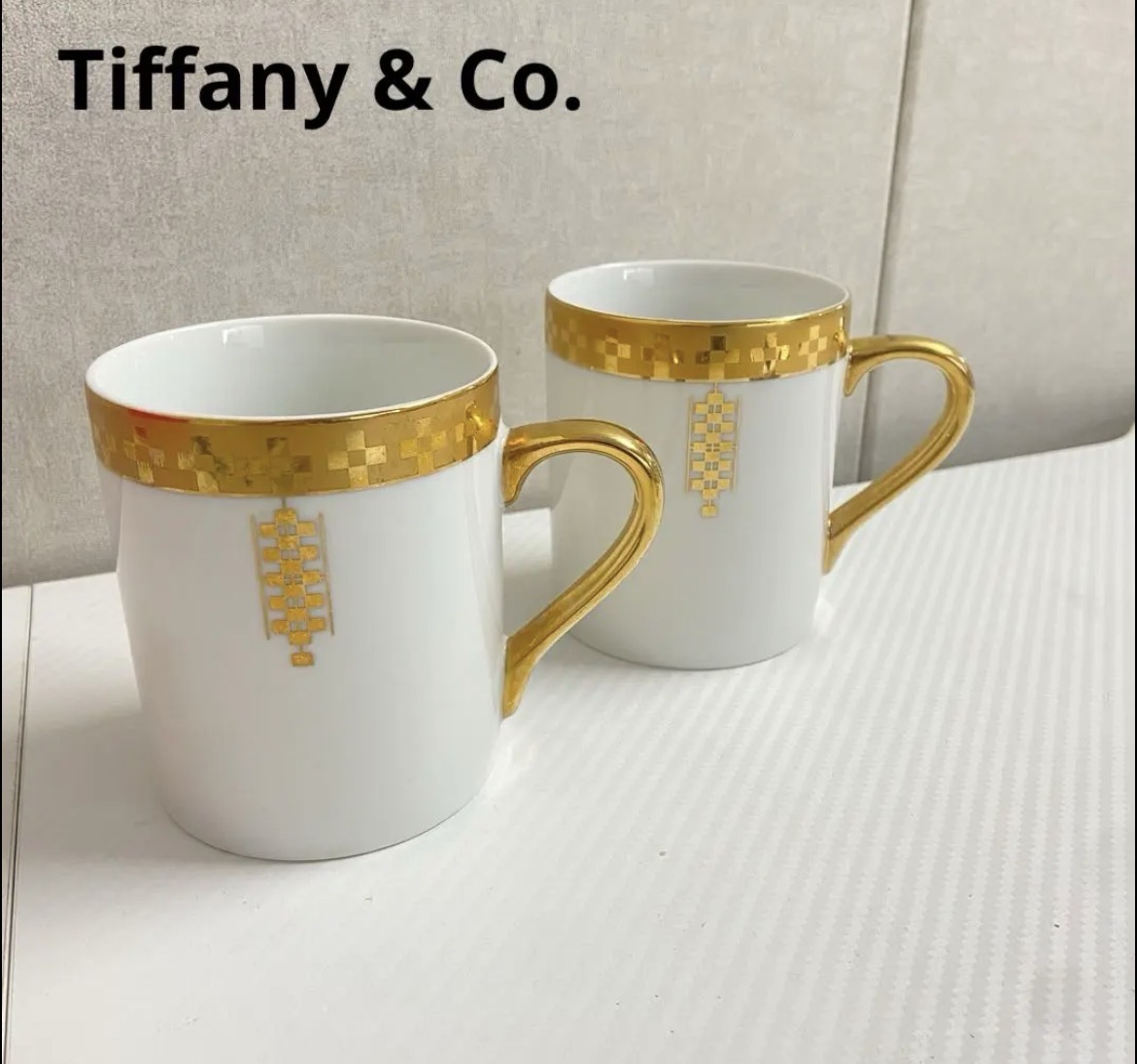 名古屋　港区　Tiffany & Co. ティファニー　インペリアル　マグカップ　２客セット　リサイクルショップ　買取　シンプー