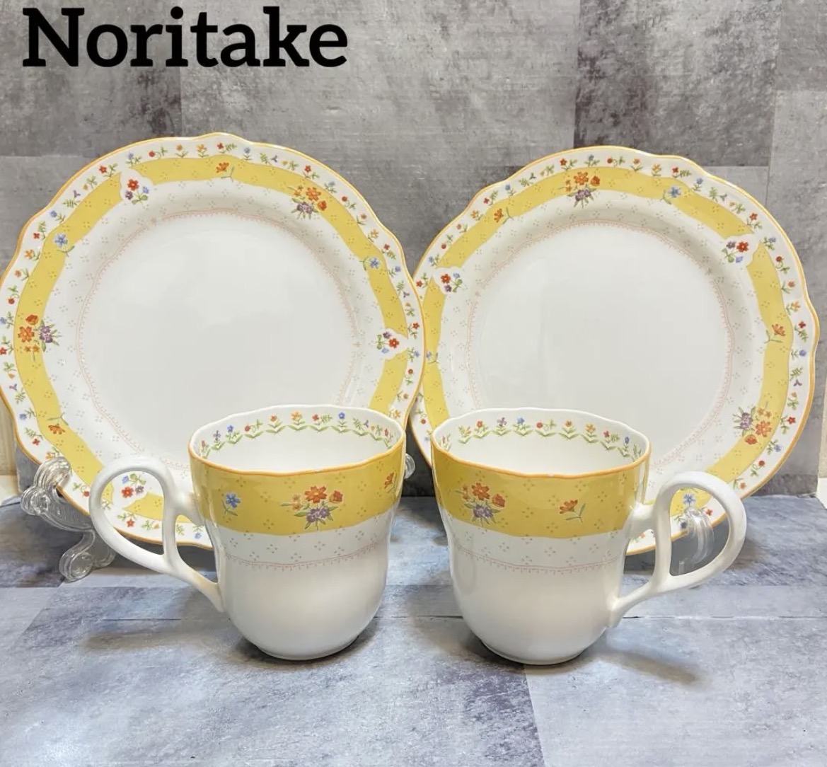 名古屋　清須　Noritake ノリタケ　モーニングペアセット　トゥルーラブ　花柄　リサイクルショップ　買取　シンプー